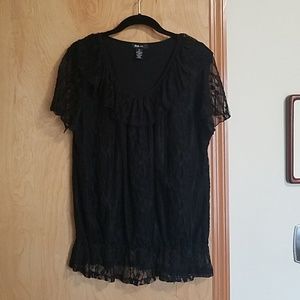 Black Lace Blouse